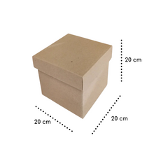 Cargar imagen en el visor de la galería, CAJA SORPRESA DE COLORES CON TAPA 20 x 20 x 20 cm