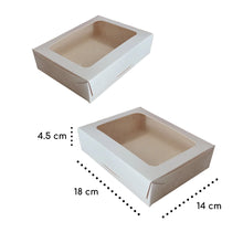 Cargar imagen en el visor de la galería, Caja Chica Ventana Acetato Normal 18 x 14 x 4.5 cm