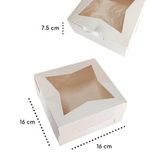 Cargar imagen en el visor de la galería, Caja Mediana Ventana acetato Estrella 16 x 16 x 6.5 cm