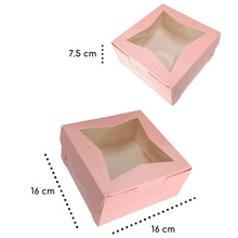 Cargar imagen en el visor de la galería, Caja Mediana Ventana acetato Estrella 16 x 16 x 6.5 cm