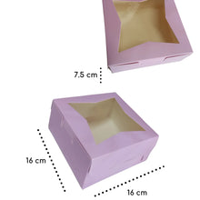 Cargar imagen en el visor de la galería, Caja Mediana Ventana acetato Estrella 16 x 16 x 6.5 cm