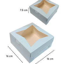 Cargar imagen en el visor de la galería, Caja Mediana Ventana acetato Estrella 16 x 16 x 6.5 cm