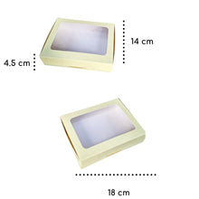 Cargar imagen en el visor de la galería, Caja Chica Ventana Acetato Normal 18 x 14 x 4.5 cm