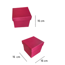 Cargar imagen en el visor de la galería, CAJA SORPRESA CON TAPA 15 x 15 x 15 cm
