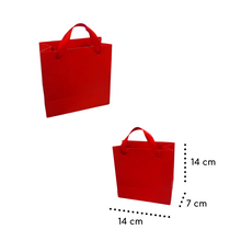 Cargar imagen en el visor de la galería, BOLSAS KRAFT DE COLORES CON LISTÓN 14*14*7