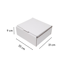 Cargar imagen en el visor de la galería, CAJA CUADRADA MEDIANA BLANCA