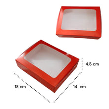 Cargar imagen en el visor de la galería, Caja Chica Ventana Acetato Normal 18 x 14 x 4.5 cm