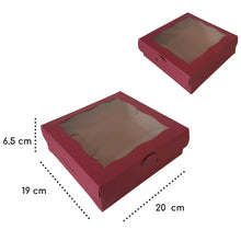 Cargar imagen en el visor de la galería, Caja Mediana Ventana acetato normal 20 x 19 x 6.5 cm