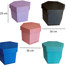 Cargar imagen en el visor de la galería, CAJA HEXAGONAL CON TAPA
