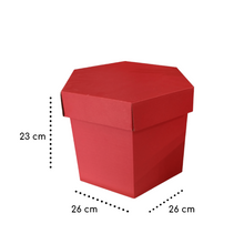 Cargar imagen en el visor de la galería, CAJA HEXAGONAL CON TAPA