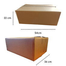 Cargar imagen en el visor de la galería, Caja Regular kraft  Reutilizable Doble Corrugado