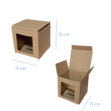 Cargar imagen en el visor de la galería, Caja Cubo Autoarmable con Ventana en Microcorrugado