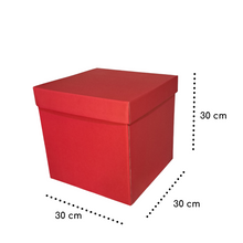Cargar imagen en el visor de la galería, CAJA SORPRESA DE COLORES CON TAPA 30 x 30 x 30 cm