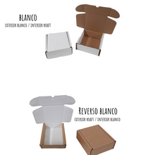 Cargar imagen en el visor de la galería, CAJA MINI RECTANGULAR BLANCA