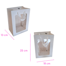 Cargar imagen en el visor de la galería, Bolsa Rosa con Ventana de Acetato 18 x 25 x 13
