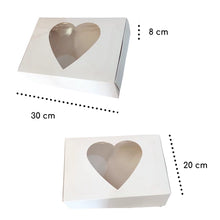 Cargar imagen en el visor de la galería, Caja Grande Ventana acetato Corazón 30 x 20 x 8 cm
