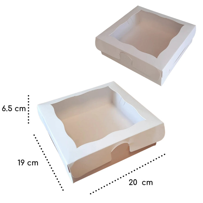 Caja Mediana Ventana acetato normal 20 x 19 x 6.5 cm