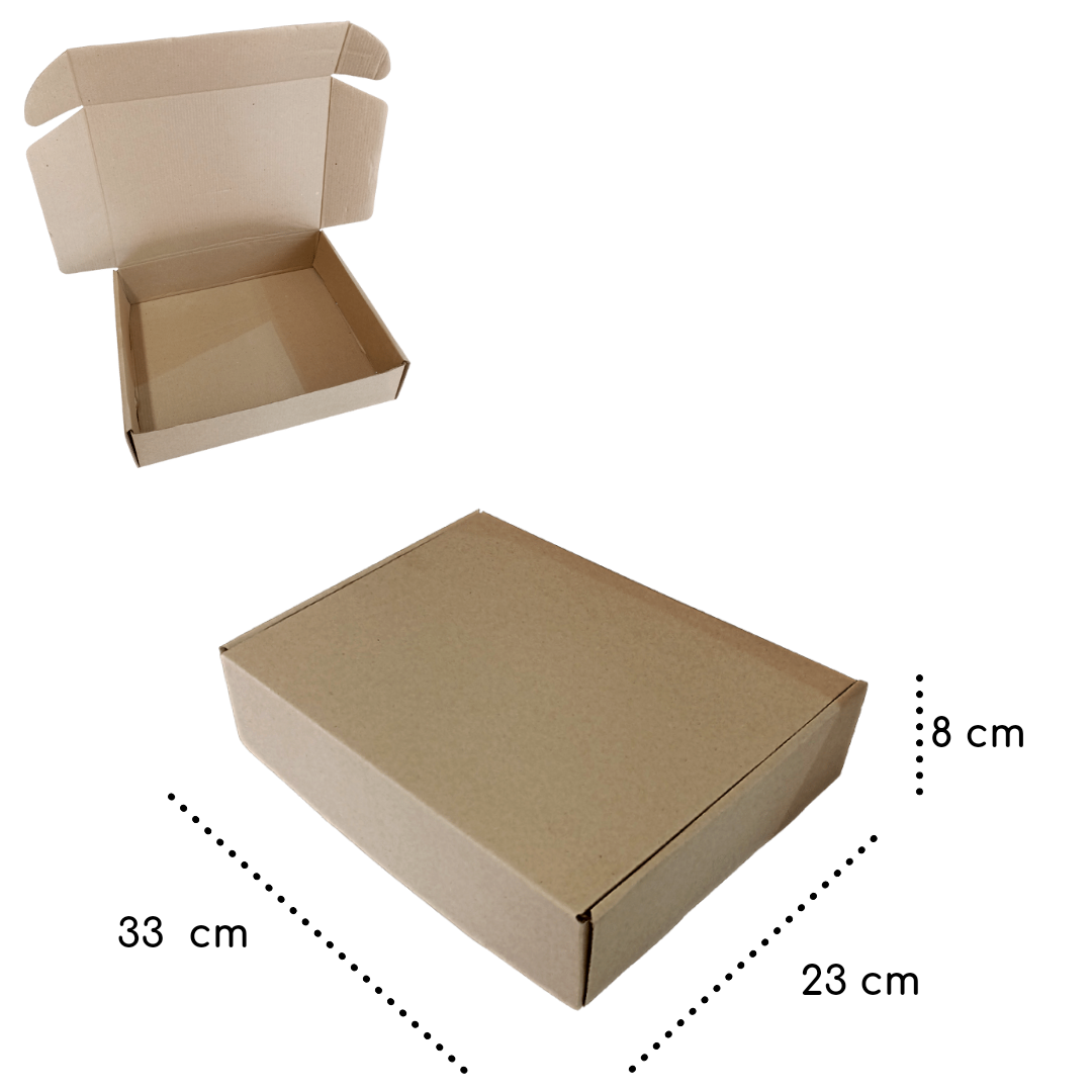  Cajas de envío de 8 x 6 x 4 pulgadas, caja de cartón kraft  pequeña para almacenamiento de embalaje, paquete de 25, color caqui :  Productos de Oficina