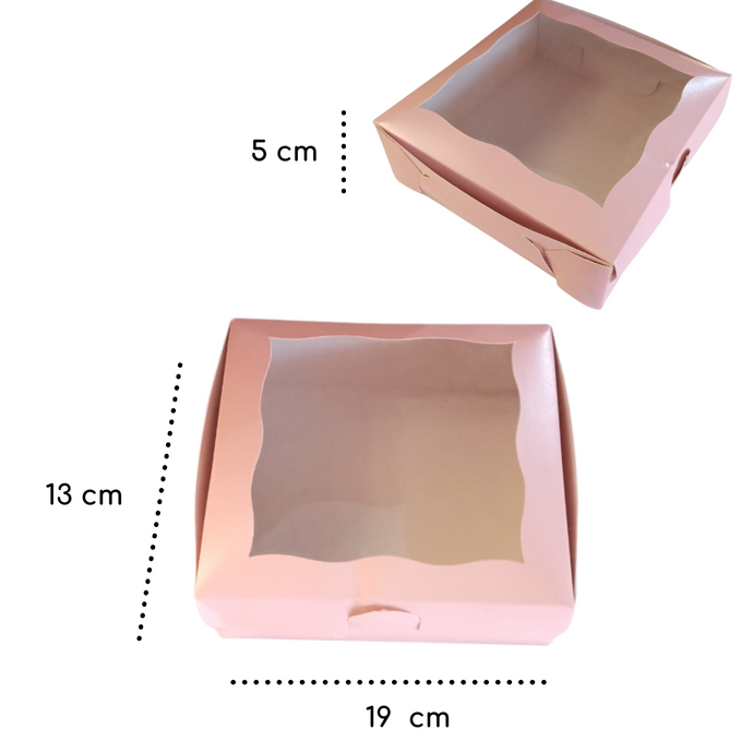 Caja Galleta 20 x 19 x 6.5 cm Rosa