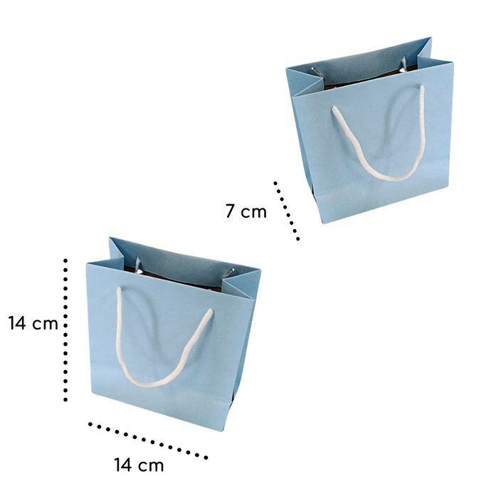 Bolsa Azul 14 x 14 x 7 cm