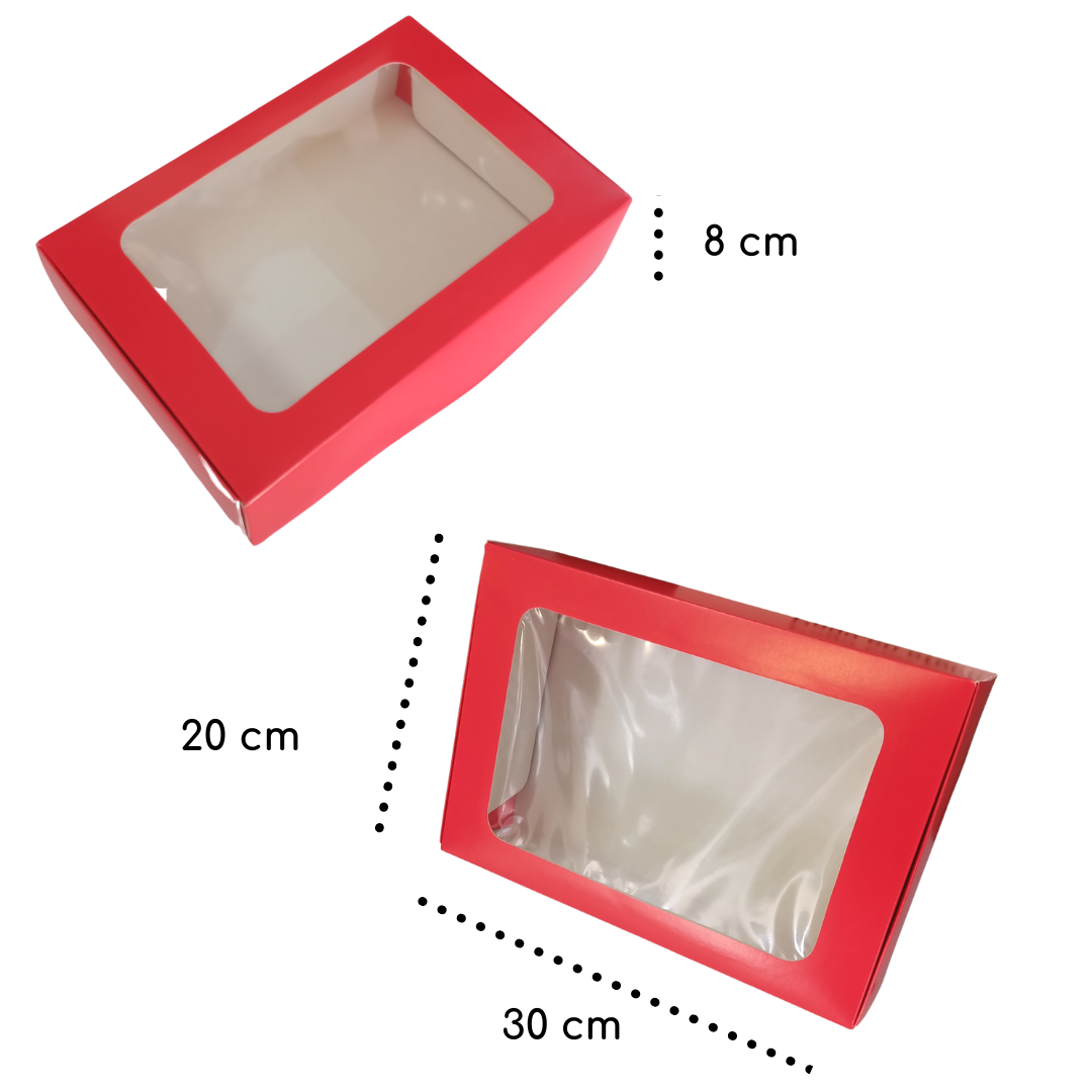 Caja Galleta 30 X 20 X 8 Cm Roja Ventana Normal La Fabrica De Cajas Mx caja-galleta-30-x-20-x-8-cm-roja-ventana-normal-la-fabrica-de-cajas-mx
