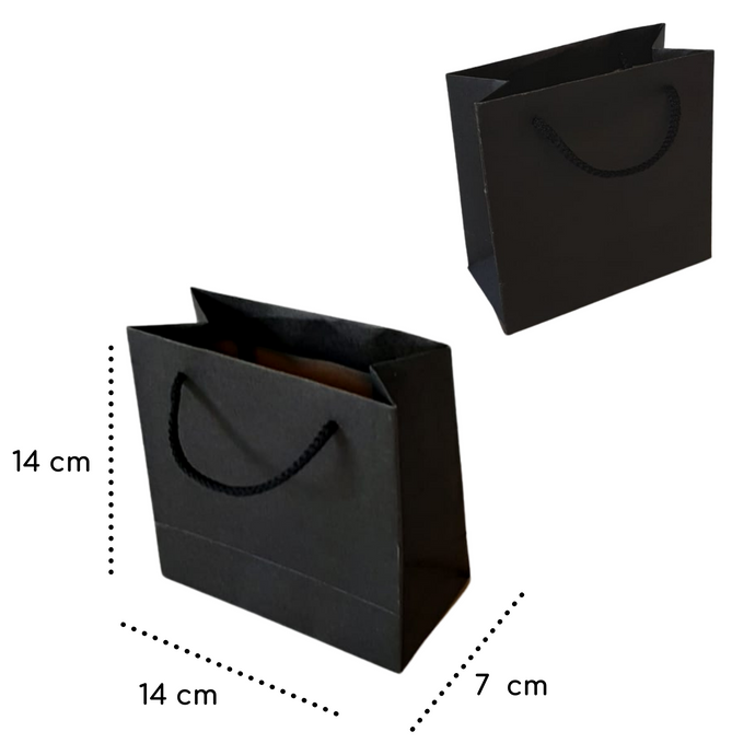 Bolsa Negra 14 x 14 x 7 cm
