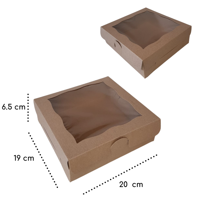Caja Galleta 20 x 19 x 6.5 cm Kraft